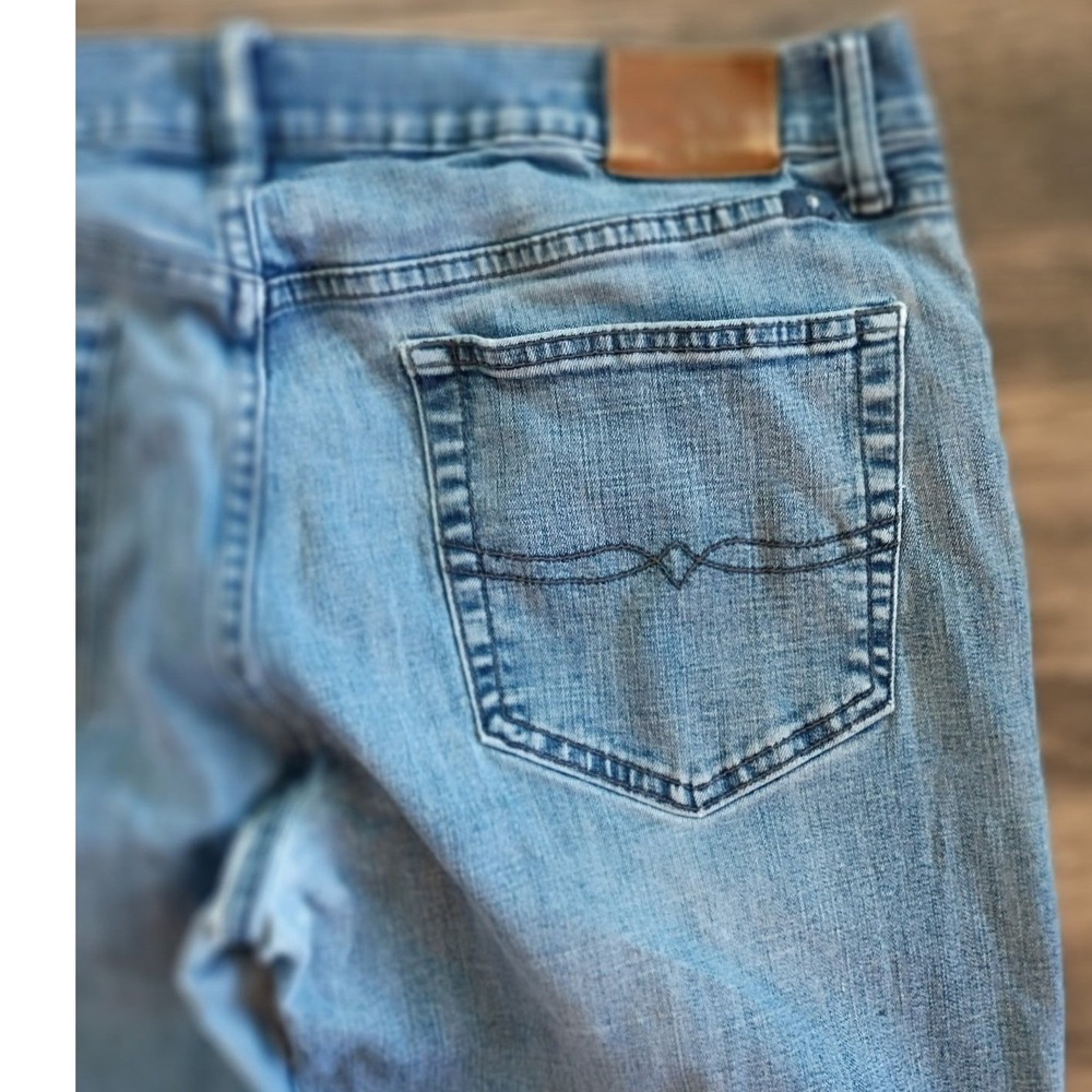 Lucky Brand 410 Athletic Slim Mens Jeans Light Wash 36x32 Blue Denim - Picture 4 of 10